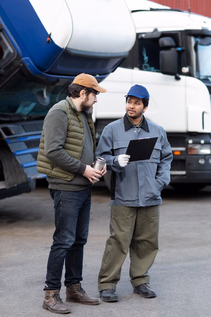 full shot men discussing document 23 2149426540